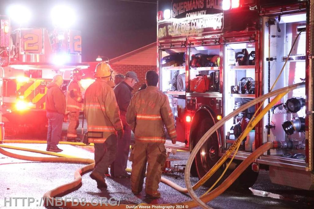 Fire Engine Assisting Construction Assisting Company 12 with a Building Fire / 5000 Block of Spring Rd ...